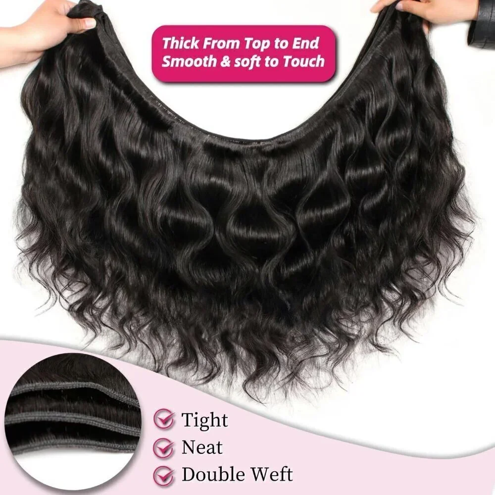 12A Human Hair Bundles 14-20 Inch Body Wave, 100% Unprocessed Brazilian Virgin W